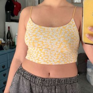 dainty yellow floral cami